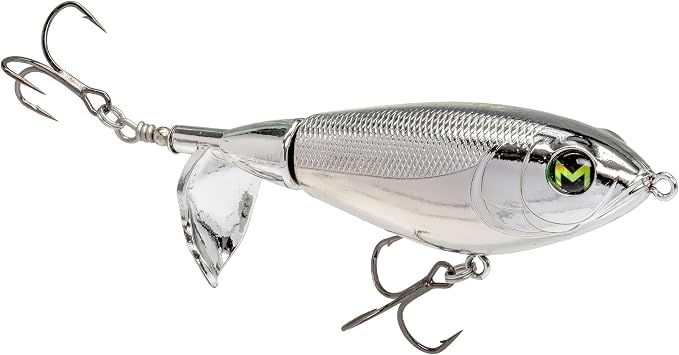 Lew's Mach Baits Patroller Propeller Bait Fishing Lure, Topwater Propeller Bait, Rotating Tail Section, Sound Chamber