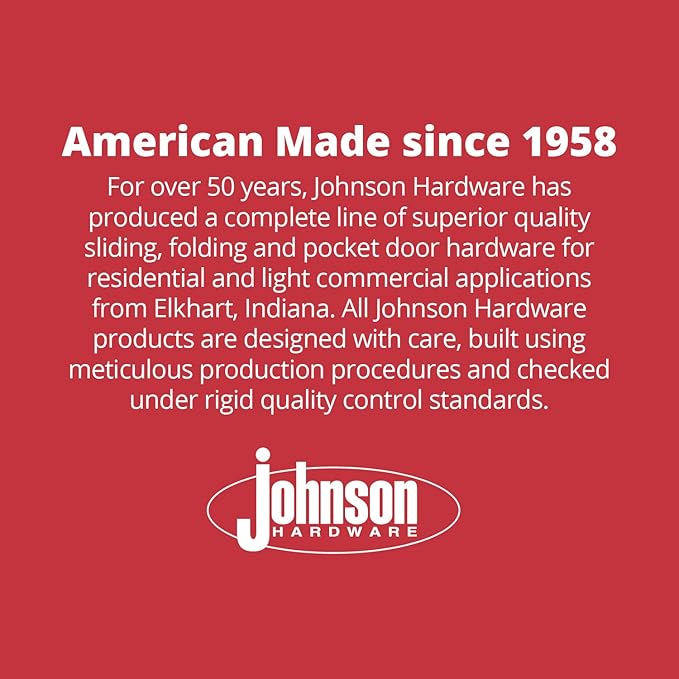 Johnson Hardware 100FD Commercial Grade Bi-Fold Door Hardware (48" - 4 Door System)