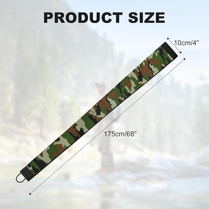 Neoprene Camo Fishing Rod Sleeves,Fishing Pole Sleeves,Fishing Rod Socks | UV Resistance,Puncture Resistant, Protect Casting, Spinning, Trolling Fishing Rods, Storage, tangled-free,75in,68in,60in