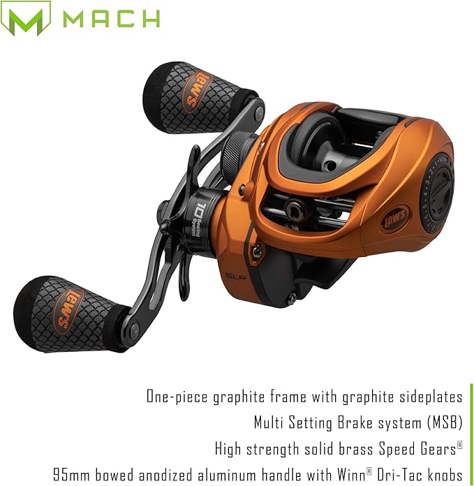 Lew’s MACH Crush Baitcast Reel & Fishing Rod Combo