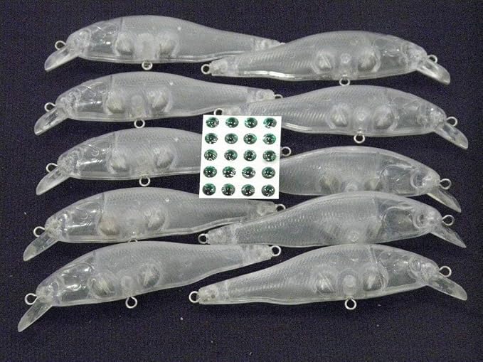 10 Blank Unpainted Minnow Crankbait Topwater Lipless Jerkbait Fishing Lures V3
