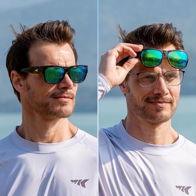 KastKing Chariton Fit-Over Polarized Wrap Around Over Sunglasses for Men and Women, Ideal for Driving Fishing Cycling Running