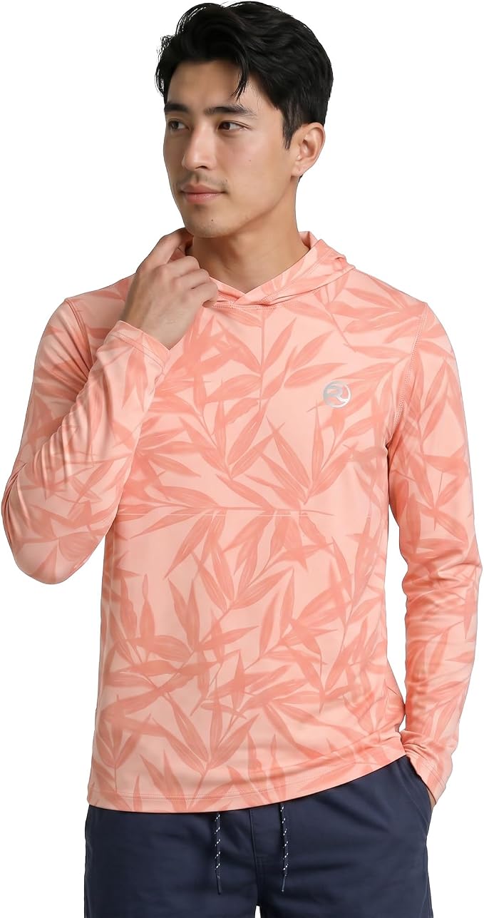 Reel Life UV Long Sleeve Hoodie – Jax Beach Mens Long Sleeve Sun Protection Shirts with Hood