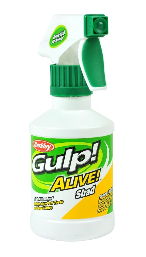 Berkley Gulp! Alive! Fish Attractant Spray Gulp!® with Nightcrawler, Easy-to-Use Trigger Spray Bottle, Extreme Scent Dispersion, Works Great with Soft Bait, Hard Bait, and Live Bait