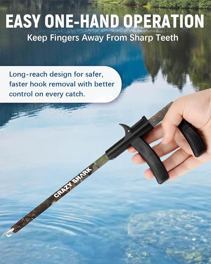 Fish Hook Remover Tool, Aluminum Fishing Hook Remover Extractor 13.6in