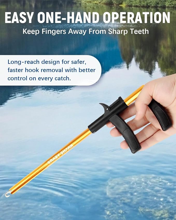 Fish Hook Remover Tool, Aluminum Fishing Hook Remover Extractor 13.6in