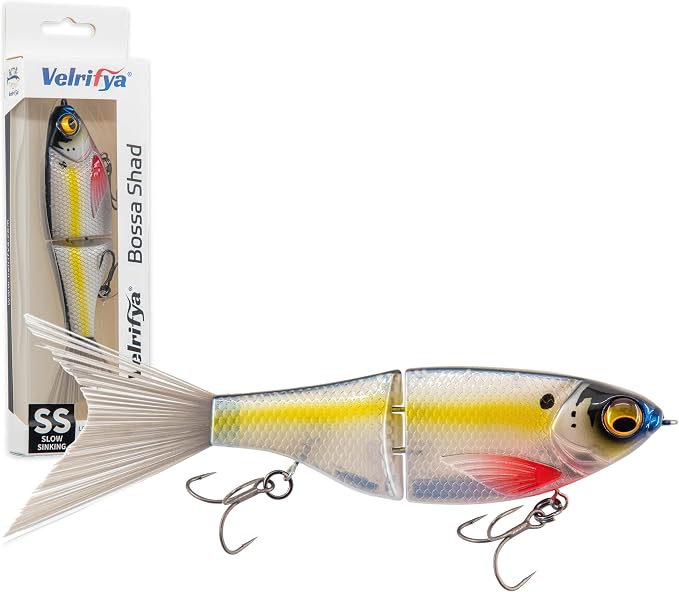 Bossa Shad Multi-Jointed Swimbait – Realistic Shad Profile with Natural Swimming Action for Bass Fishing