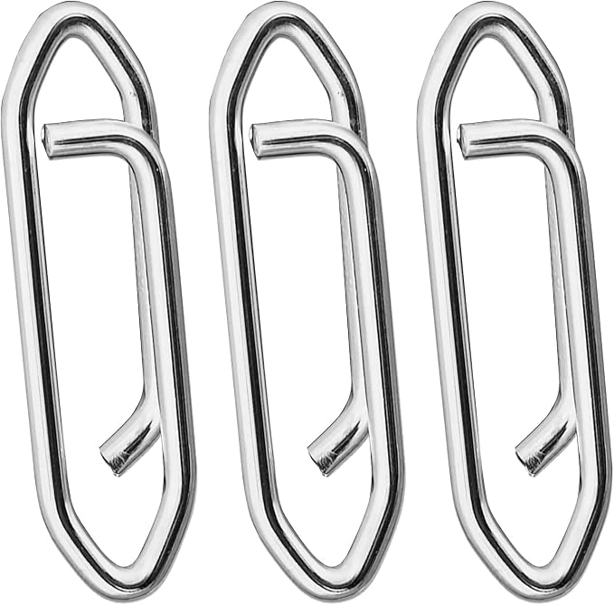 Atibin Stainless Lock Snaps Swivel Steel Saltwater Connector Fishing Snap Line High Strength Fishing Clip Power Lure Connector