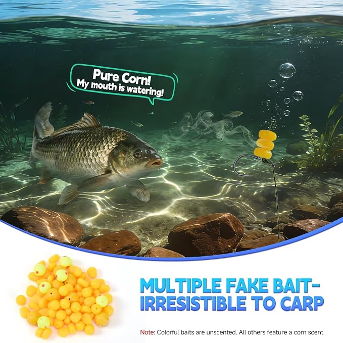 65/215PCS Carp Fishing Rig Kit Hair Rigs Carp Bait Fishing Equipment Accessories #2#4#6#8