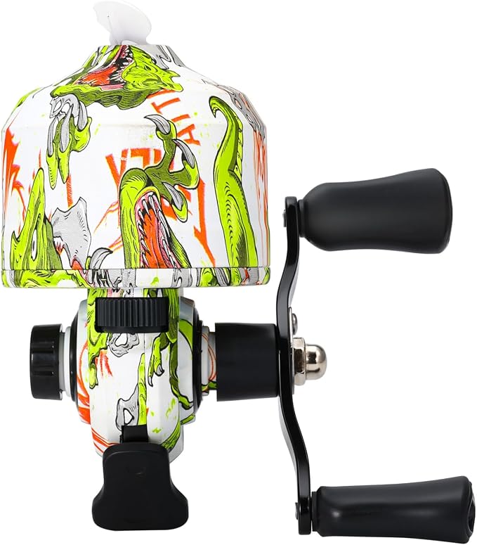 Sougayilang Spincast Fishing Reel, Size 30 Reel, Right or Left-Hand Retrieve, 3.9:1 Gear Ratio, Pre-spooled with Fishing Line