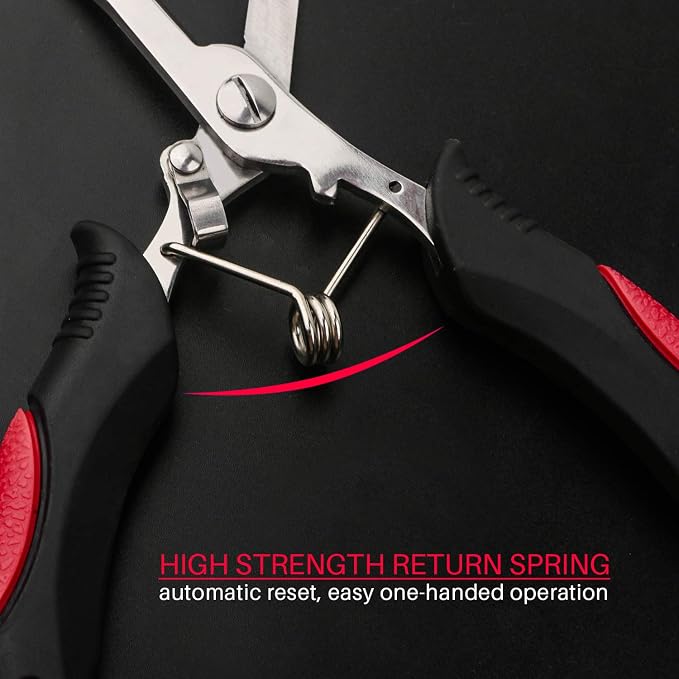 Hikary Long Nose Fishing Pliers,Ice Fishing Gear,Stainless Steel Hook Remover Braid Cutter Rustproof Fishing Multi-Tools Fishing Gripper for Freshwater Saltwater