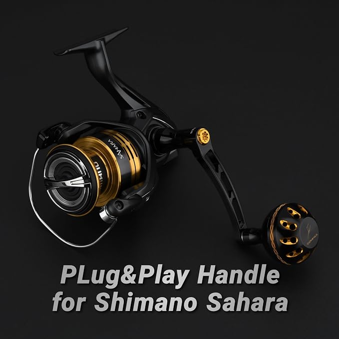 GOMEXUS Power Handle for Shimano Stradic FL FM Stella Vanford Vanquish Nasci Twinpower 1000-5000 Spinning Reel Replacement Crank