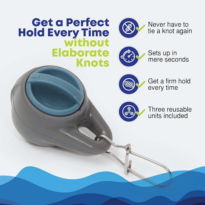Fishing Knot Tying Tool | Fishing Line to Lure Connector | Protect from Fish Hooks | Tie Fishing Knots Easily | Cool Gadgets for Fishermen | Fishing Lure Accessory for Beginner Anglers