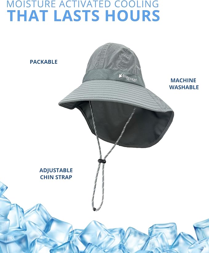 FROGG TOGGS Unisex Adult Chilly Pro Cooling Sun Shade Hat