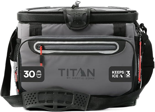 Titan by Arctic Zone Deep Freeze Cooler - Zipperless Hardbody Cooler - Deep Freeze Insulation, HardBody Liner, and SmartShelf