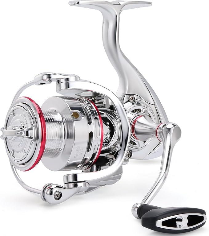 Sougayilang Saltwater Spinning Reel,CNC Aluminum Spool,Max Drag 33LB,Oversize Grip,5.5:1 Gear Ratio, 11+1 Stainless-Steel BB, Freshwater Fishing Reel.