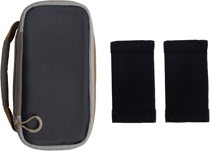 Raprance Fly Fishing Reel Case - Padded Tackle Organizer Bag with 2 Dividers, Water-Resistant Protective Gear Storage for Fishing Accessories