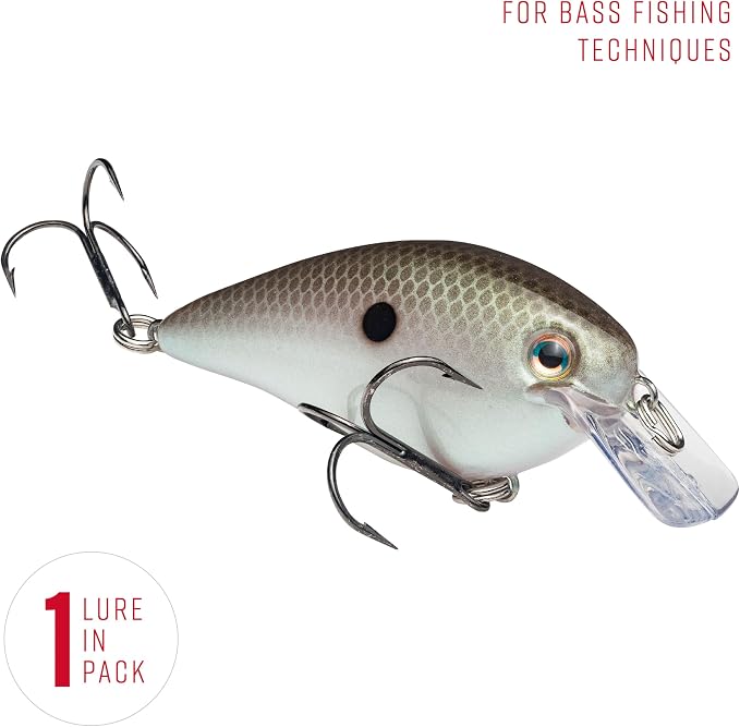 Strike King KVD 1.5 Hard Knock Fishing Lure, 3/8 oz, 3D Lifelike Eyes