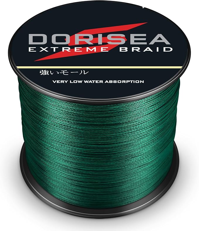 Extreme Braid 100% Pe Moss Green Braided Fishing Line 109Yards-2187Yards 6-550Lb Test Fishing Wire Fishing String Incredible Superline Zero Stretch