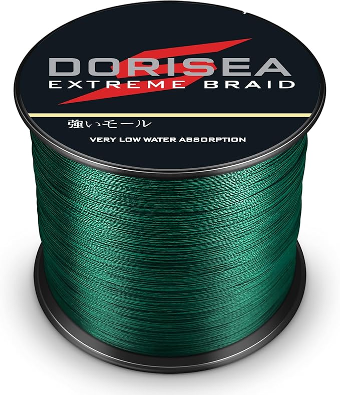 Extreme Braid 100% Pe Moss Green Braided Fishing Line 109Yards-2187Yards 6-550Lb Test Fishing Wire Fishing String Incredible Superline Zero Stretch