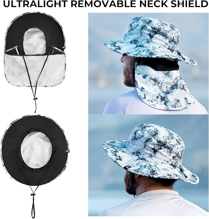 KastKing Sol Armis UPF 50 Boonie Hat - Sun Protection Hat, Fishing Hat, Beach & Hiking Hat, Paddling