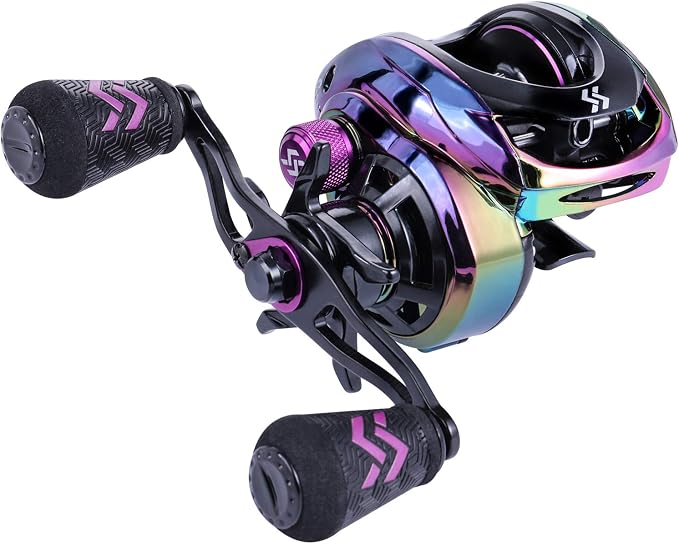 Sougayilang Baitcasting Reels - Colorful Fishing Reel, 8.0:1/7.3:1 Gear Ratios, 9+1 BB, Magnetic Braking System