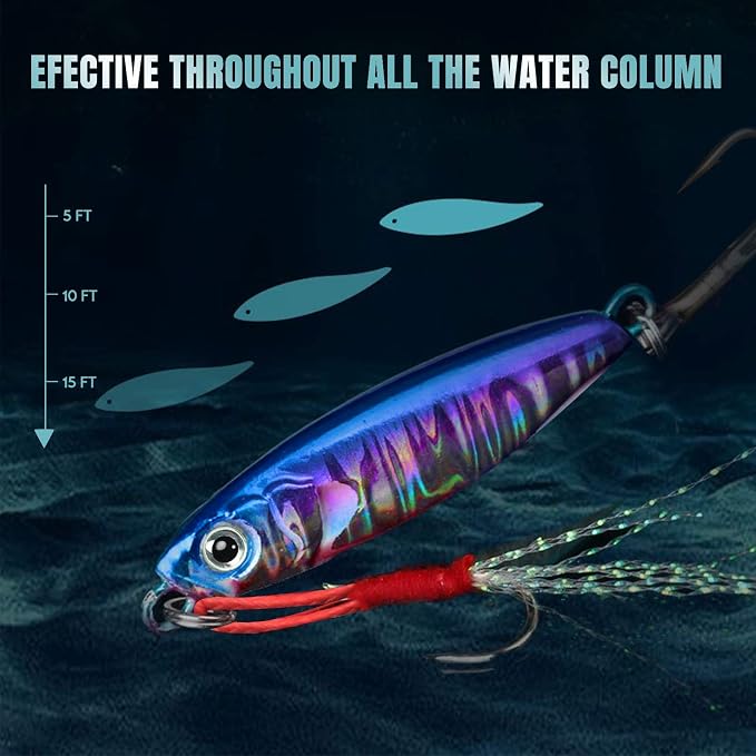 TRUSCEND Vibespinner Easy Catch Fishing Lures with BKK Hooks, Tail Spinner Baits with 4 Actions, Vibrating Swimming Flashing & Jigging for More Bites, Spoon Lures for Bass Trout Crappie Walleye Pike