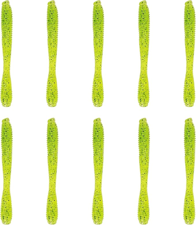6th Sense – Bounce Worm Bass Fishing Lure Soft Plastic Worm for Wacky Neko Drop Shot Texas Rig