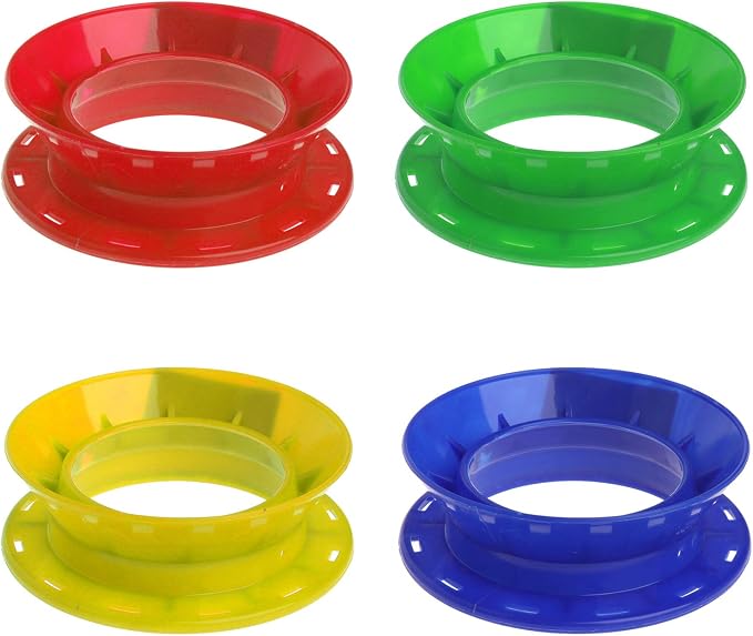 Fishing Line Coiling Plate Wire Winding Rings Fishing Line Reel Plastic Handle Wire Winding Circular Main Coil Board, reference picture, Quantity: One