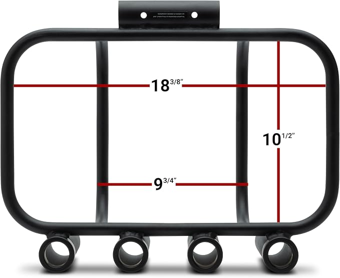 MODZ® Golf Cart Brush Guard Cooler Rack for IGLOO 25 Quart Cooler with Fishing Rod Holders
