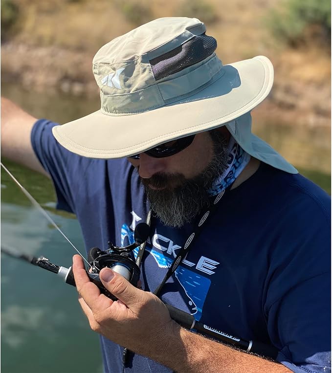 KastKing Sol Armis UPF 50 Boonie Hat - Sun Protection Hat, Fishing Hat, Beach & Hiking Hat, Paddling
