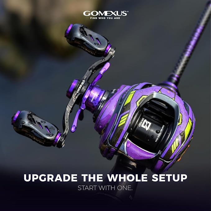 GOMEXUS Power Handle Compatible for Shimano SLX Metanium Calcutta Conquest Daiwa Tatula Steez Zillion Fuego CT Calcutta Baitcasting Reel Crank Replacement Parts