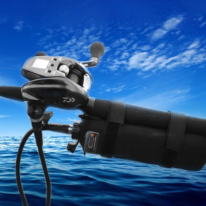 10Ah Sea Fishing Reel Battery and Accessories for Daiwa Tanacom Seaborg Leobritz Shimano Electric Fishing Reel Battery (Free 2m Power Cord)