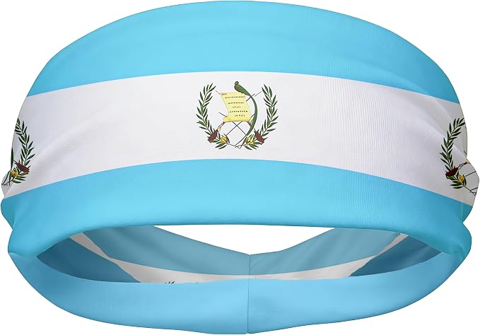 Flag Headbands for Men Women, Moisture Wicking Sweatband Breathable Sports Headwrap, Non-Slip Stretchy Fitness Hair Band