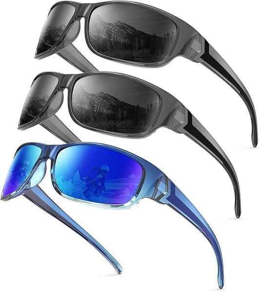 NSSIW Polarized Sunglasses-Men Sports Mens-Sunglasses: Sun Glasses Women Polarized UV400 Protection for Fishing Running Golf