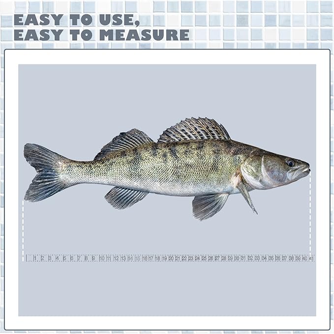 6 Pcs Fish Ruler Decal Fish Measuring Tape Sticker for Boat Adhesive Fishing Ruler Transparent Waterproof Fish Sticker Clear Tape Measure for Boats Kayak Net Gaff Fishing Accessories