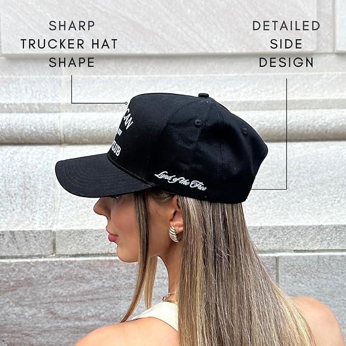 Vintage Western Trucker Hat | Men & Women | Country Cute Caps for Cowgirls Cowboys | Camo Denim Embroidered Cotton | Snapback