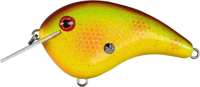 Strike King Chick Magnet Jr. Crankbait Fishing Lure, 1/4 oz, Dives 4-6 Feet, Premium Hooks
