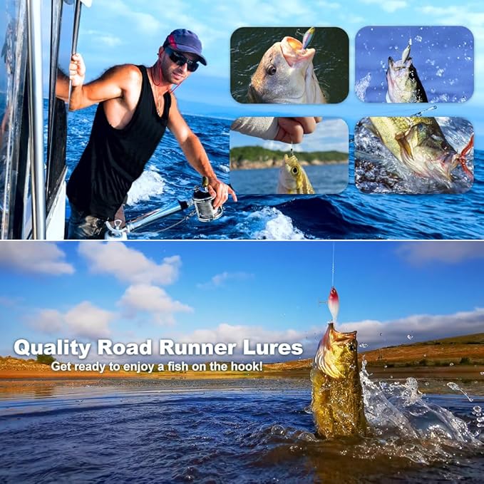 5PCS Whopper plopper Fishing Lures, Topwater Fishing Bait with Rotating Propeller Tail for Bass，Catfish, Pike Perch，Blackfish，Siniperca Chuatsi Freshwater or Saltwater