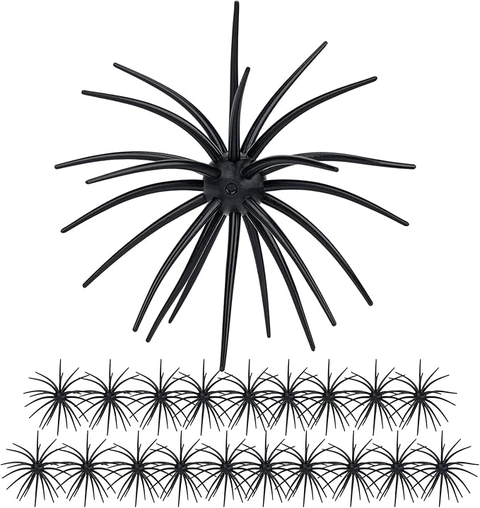 QualyQualy Sea Urchin Soft Lure, Super Durable Tentacle Creature Lure for Bass Pike Trout Fishing Easy Catch Saltwater Freshwater Soft Lures TPE Material