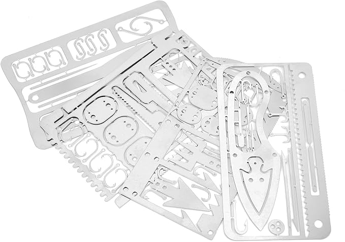 CUIFATI 4Pcs, Multitool Camping Gear Multipurpose Survival Kits and EDC Kit for Fishing Outdoor Hiking Gift Idea