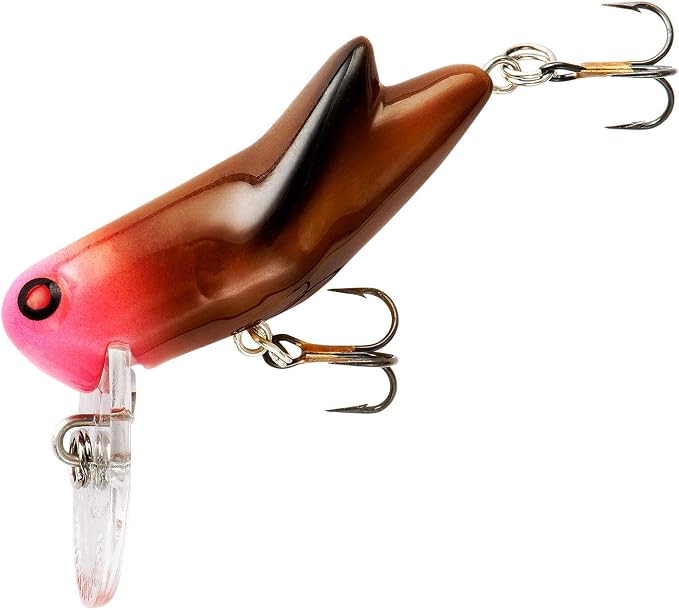 Rebel Lures Crickhopper Cricket/Grasshopper Crankbait Fishing Lure, 1 1/2 Inch, 1/4 Ounce