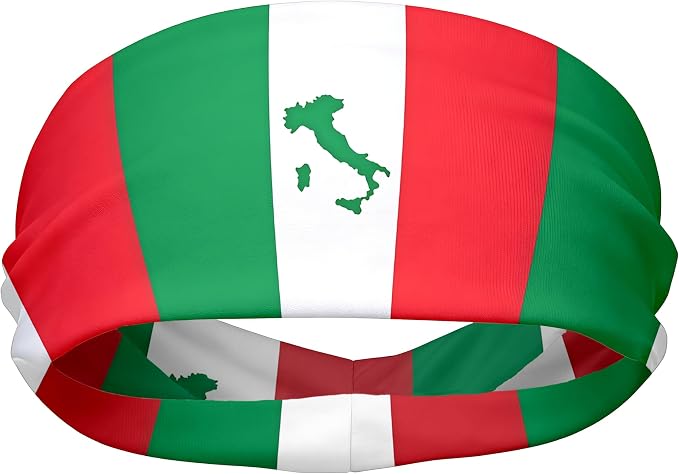 Flag Headbands for Men Women, Moisture Wicking Sweatband Breathable Sports Headwrap, Non-Slip Stretchy Fitness Hair Band