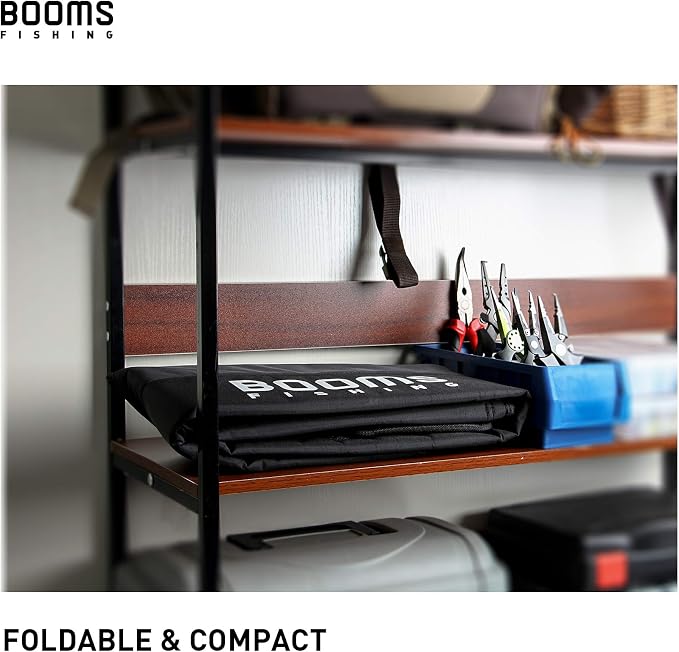 Booms Fishing PB1 Fishing Rod Case, Portable Folding Fishing Pole Case, Fishing Spinning Rod Bag, Store Up to 2 Fishing Poles with Reels, 4.4ft/53inch