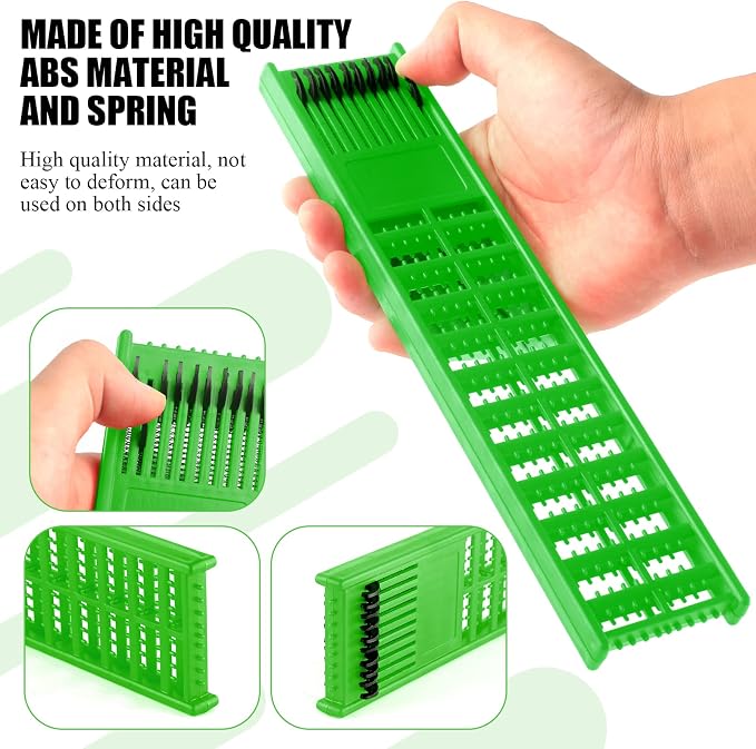 mouhike Fishing Snelled Hook Holder 4pcs/6pcs Fishing Leader Line Board Organizer for Storing Fishing Line Winding Board Rigs Holder Leader Tray Hook Keeper