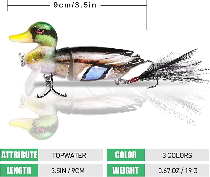 TRUSCEND Swimmax Easy Catch Fishing Lures with BKK Hooks, Wiggling, Vibrating, Rattling and Gurgling for More Bites, Heavy-Duty Dyneema Fiber Jointed Swimbaits for Bass, Trout, Crappie, Walleye, Pike