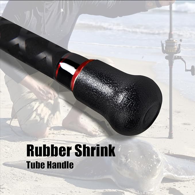 Fiblink Surf Spinning Fishing Rod 2-Piece/4-Piece Graphite Travel Fishing Rod