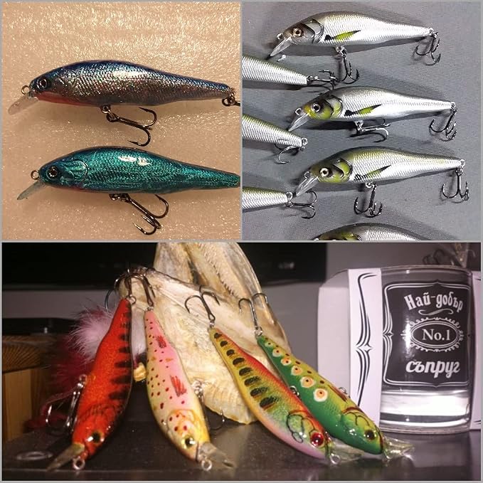 10 Blank Unpainted Minnow Crankbait Topwater Lipless Jerkbait Fishing Lures V3