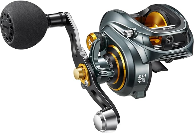 Piscifun Alinox 300 Baitcaster Fishing Reel,Aluminum Frame Baitcasting Reel, 33Lbs Max Drag, Freshwater & Saltwater Low Profile Casting Reel for Musky, Available in 6.6:1/8.1:1 Gear Ratio
