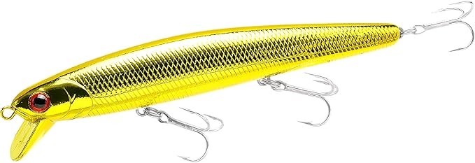 LUCKY CRAFT FlashMinnow 110, Saltwater Fishing Lures, Jerkbait Surf Fishing Accessories and Gear, 1-2 ft Slow Suspending Topwater Lure, Halibut and Bass